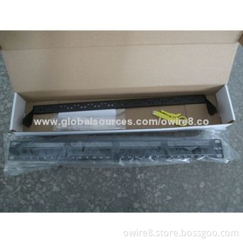 Cat5e, cat6, cat6a patch panel, made in China, communication equipment